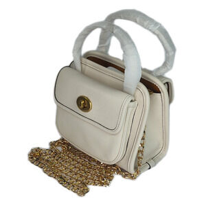 COACH Glovetanned Leather Safari Tote Handbag - Chalk/Ivory - NWT